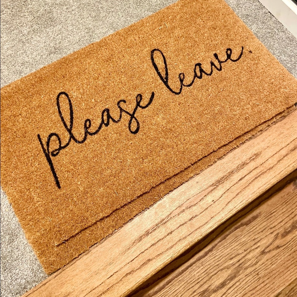 Please leave doormat